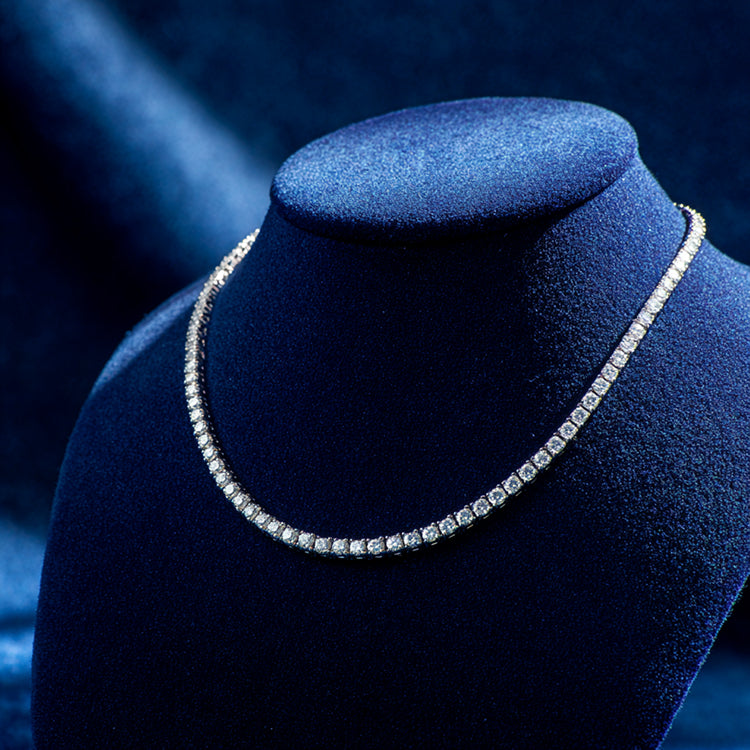 Explore Moissanite Iced-Out Tennis Chains
