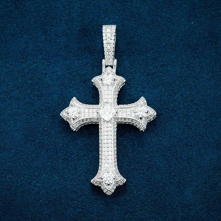 Moissanite Cross Pendants with Iconic Style