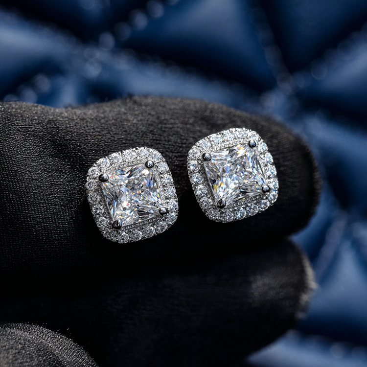 Moissanite Stud Earrings
