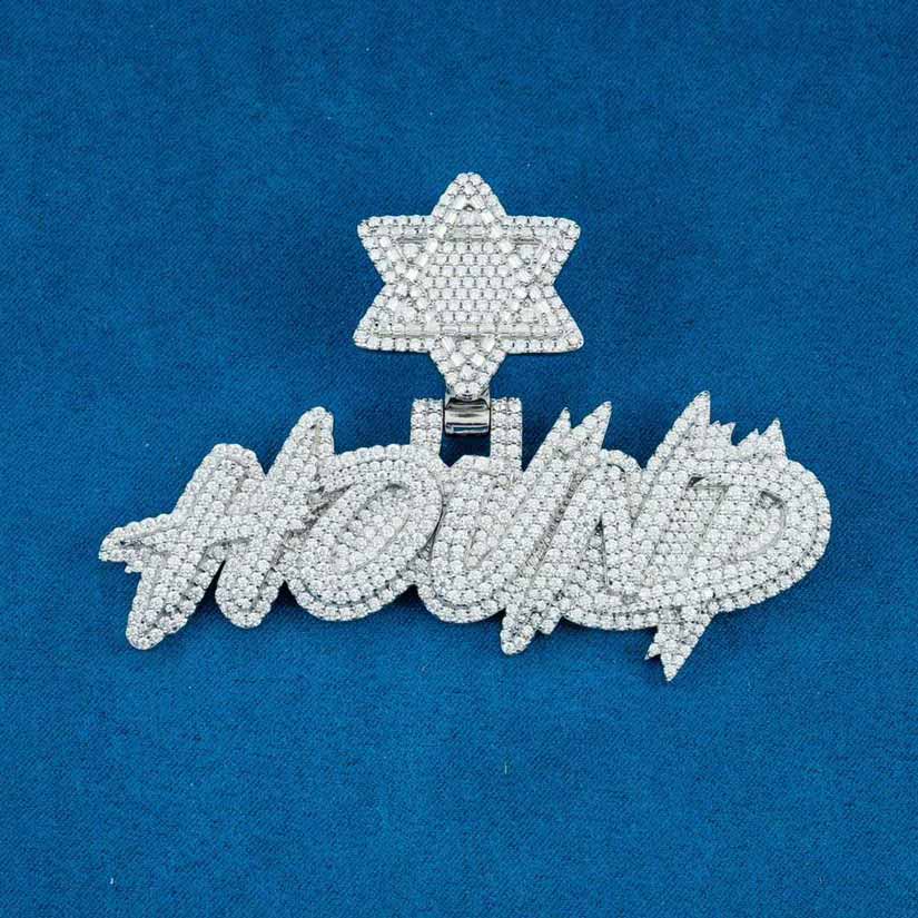 Exclusive Moissanite Custom Name Pendants & Jewelry - IceATL – IceATL ...