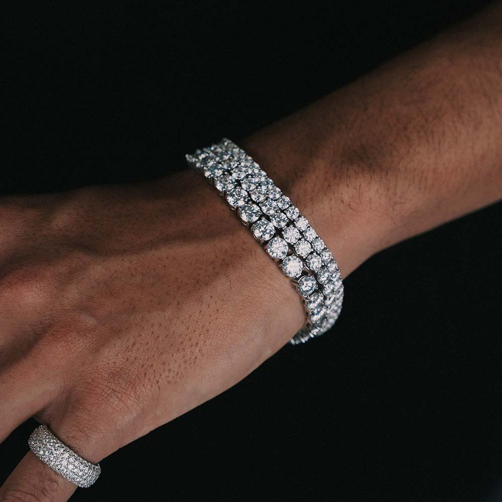 Men's VVS Moissanite Tennis Chain