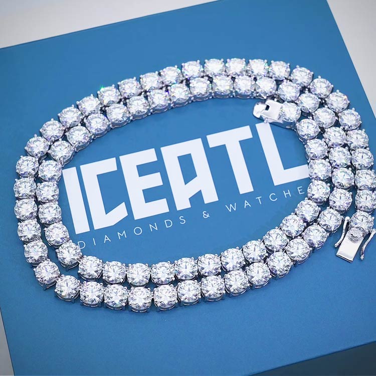 Mens Moissanite Diamond Chains & Necklaces - IceATL