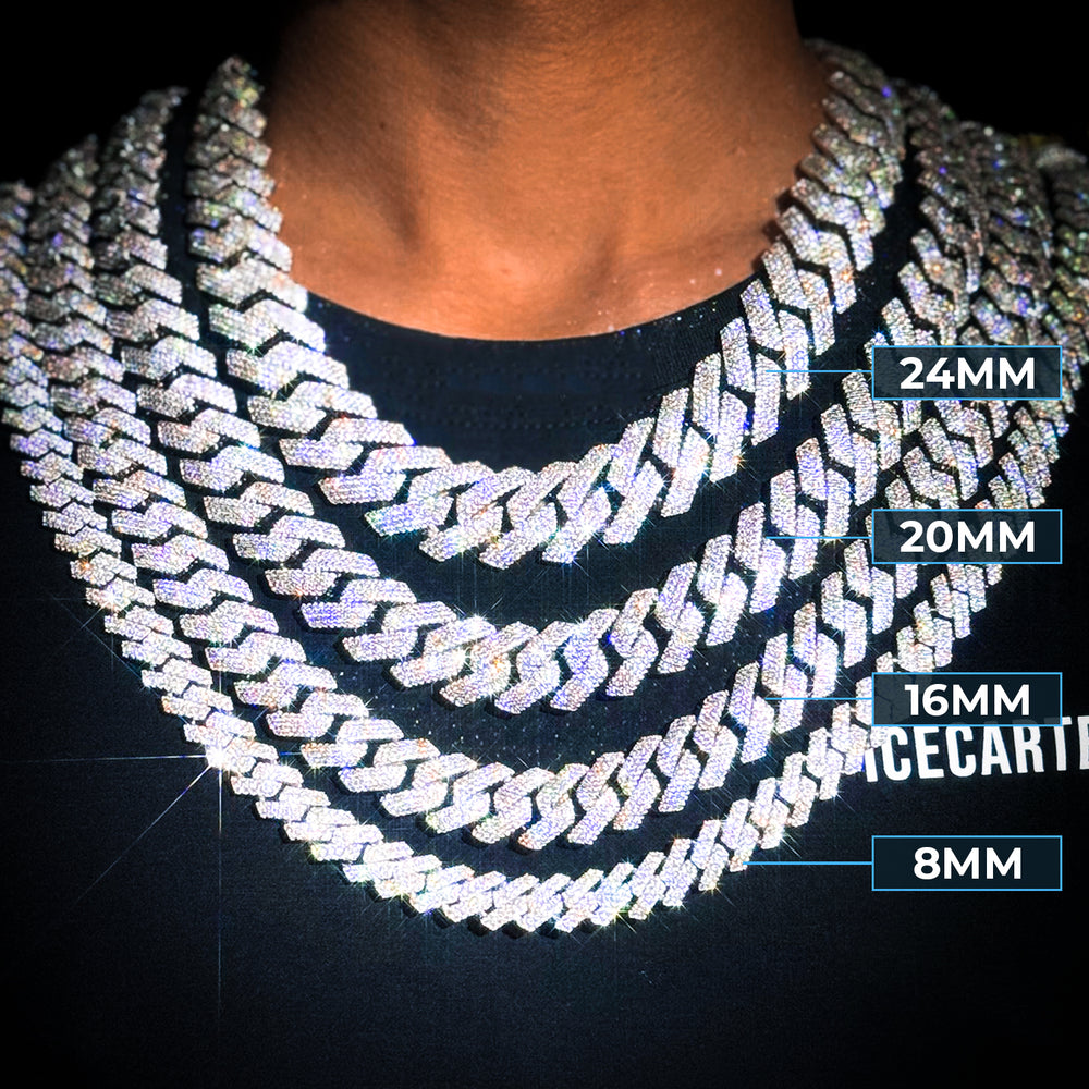 VVS Moissanite Cuban Link Chain (ALL SIZES)