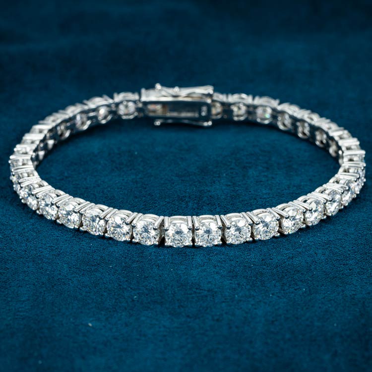 New White Gold On 925 Silver factory Bracelet