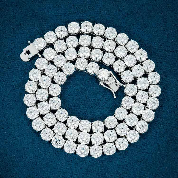 Moissanite tennis chain mens Clearance